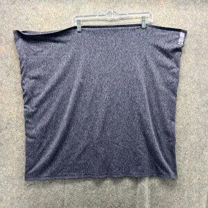Lululemon Vinyasa One Size Scarf Heathered Blue Rulu Wrap Shawl Blanket